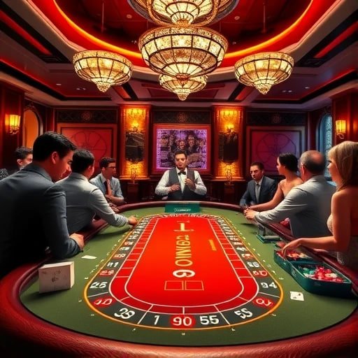 Studio dealer langsung aktor togel dengan multi-kamera dan pencahayaan profesional